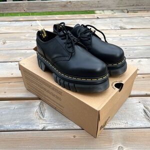 Dr. Martens Black Audrick Lug Sole Oxfords